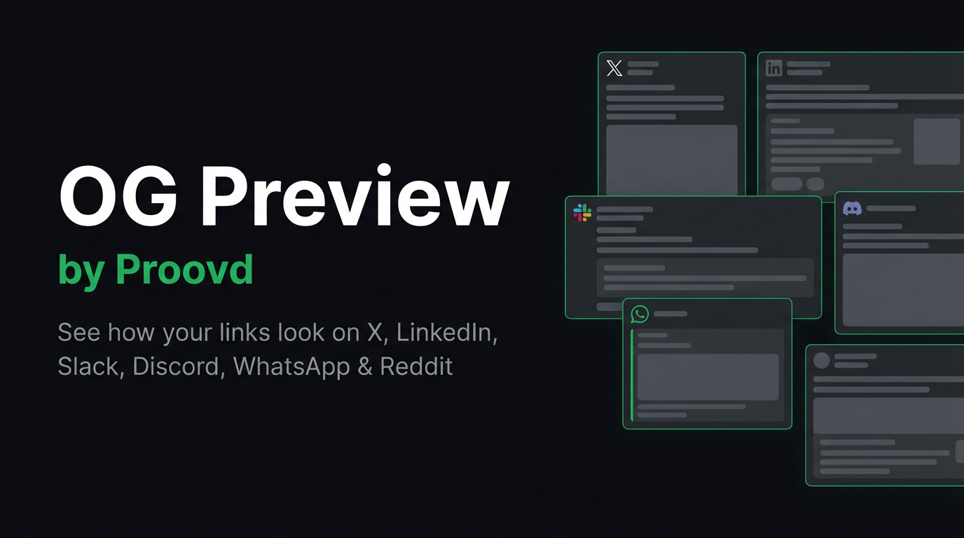 Proovd — Free Open Graph Preview Tool | OG Tag Checker